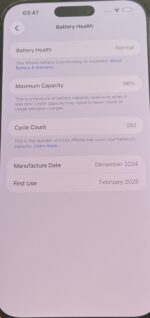 Apple iPhone 16 Pro Max 256GB Black Titanium 96% Battery Refurbished Boxed Good